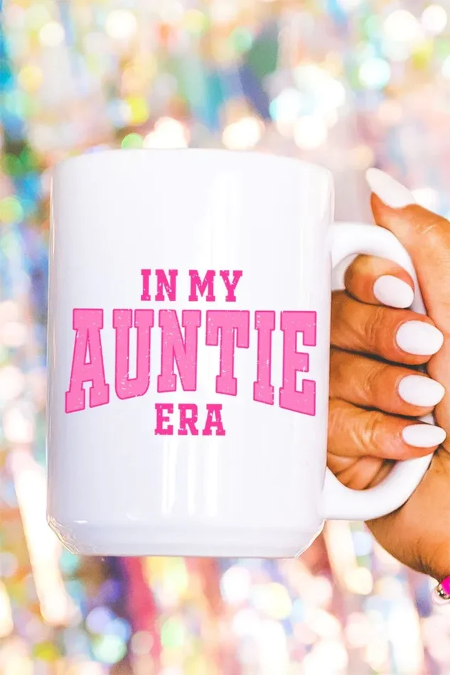 Pink In My Auntie Era Ceramic Mug