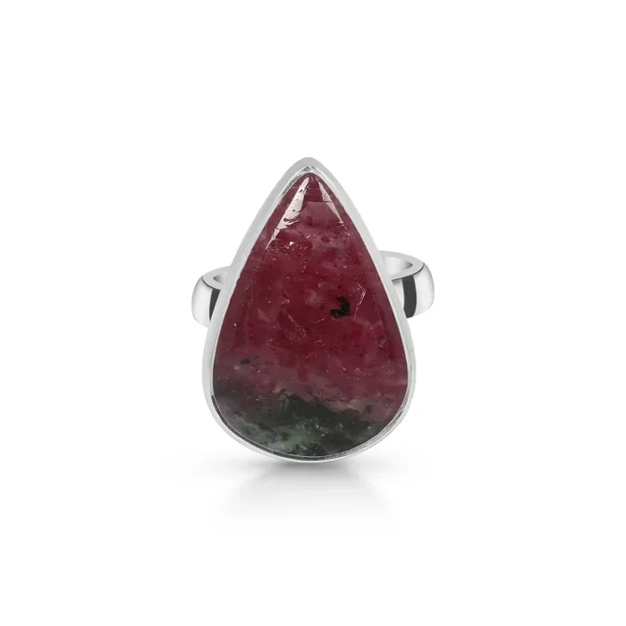 Pink Ruby Zoisite Adjustable Ring-(RZS-R-15.)