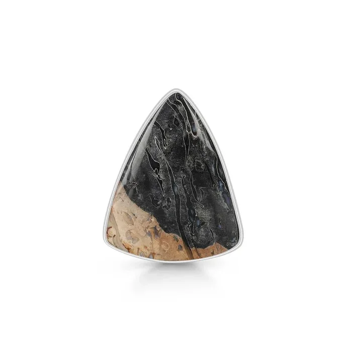 Plumroot Agate Adjustable Ring-(PTJ-R-13.)