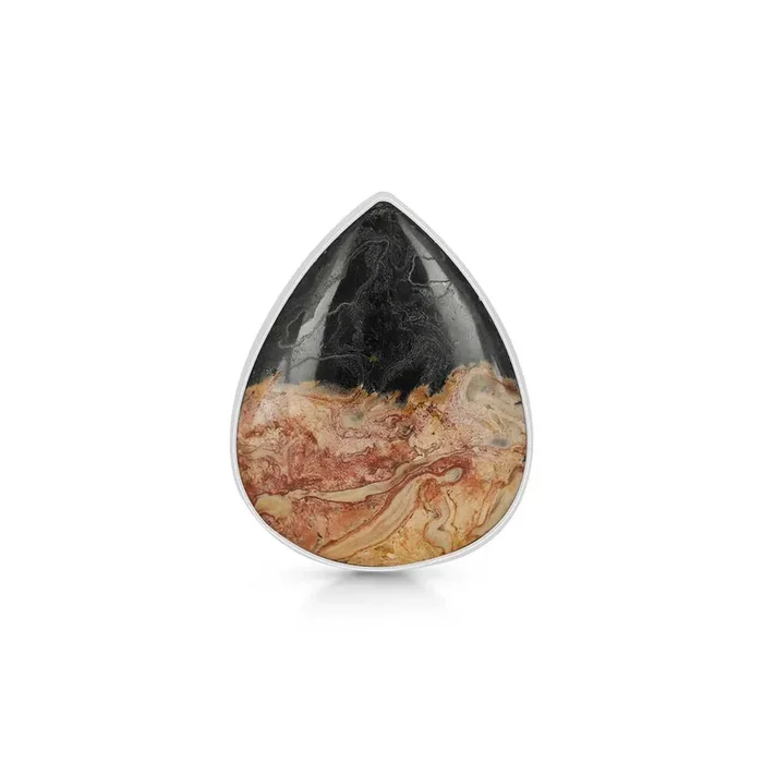 Plumroot Agate Adjustable Ring-(PTJ-R-5.)