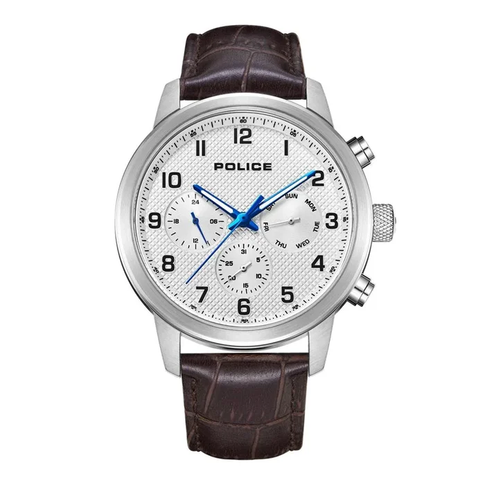 Police Men FW22 Round White Watches