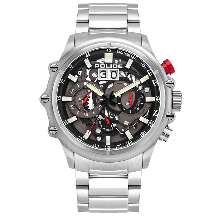 Police Men LUANG Round Brown Watches