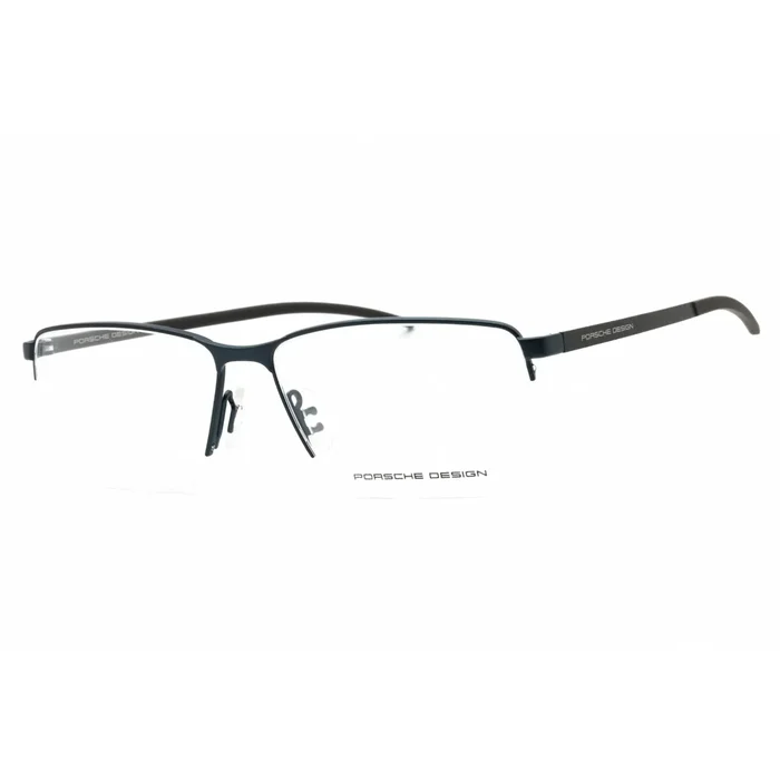 Porsche Men’s Eyeglasses – Blue Rectangular Half Rim Metal Frame | P8347 B