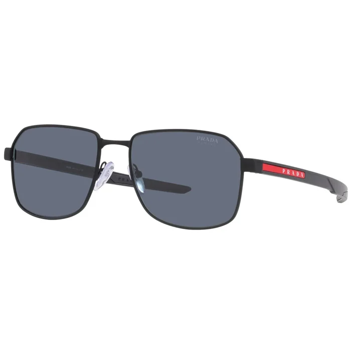 Prada Sport Men’s Sunglasses – Linea Rossa Black Rubber Frame 0PS 54WS DG009R