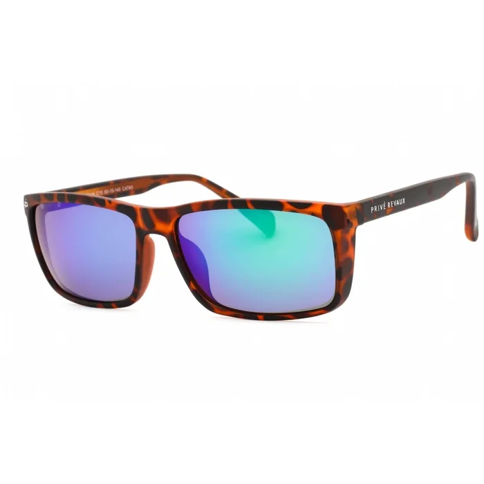 Prive Revaux Men’s Sunglasses – Rectangular Shape Frame | Man-Made Deep Chocolate Tort