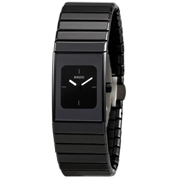 Rado Ceramica Black Dial Black Ceramic Ladies Watch R21540242Watch