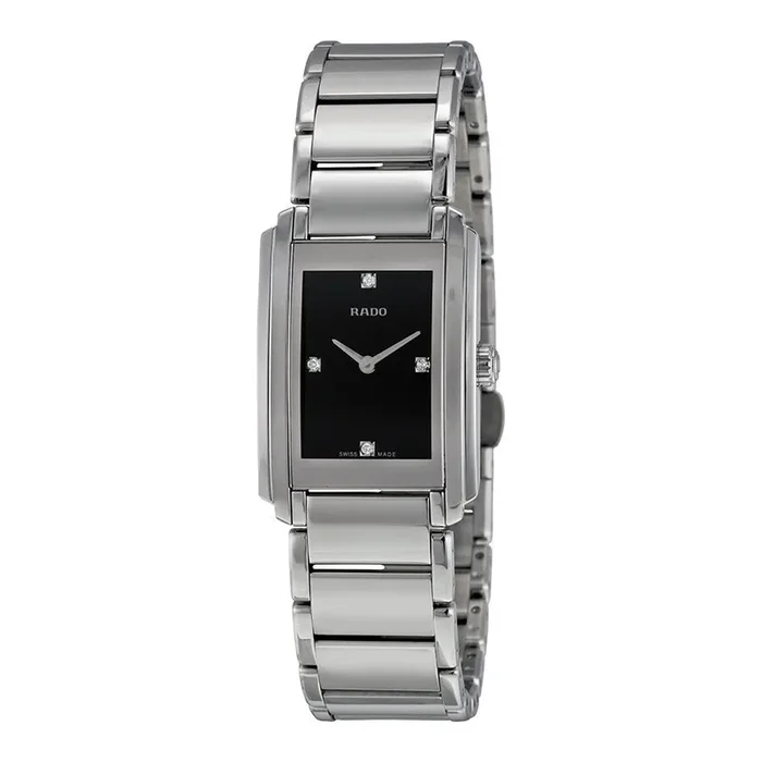 Rado Integral Black Dial Stainless Steel Ladies Watch R20213713Watch