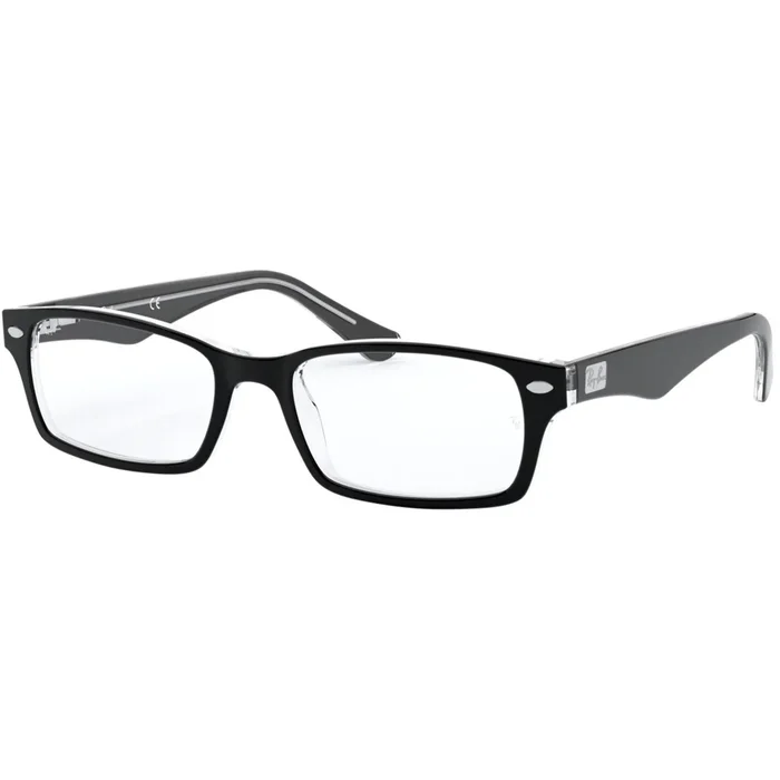 Ray Ban Men’s Eyeglasses – Black On Transparent Full Rim Frame | 0RX5206 2034 2034