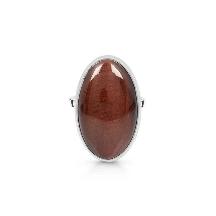 Red Tiger Eye Adjustable Ring-(RTE-R-1.)