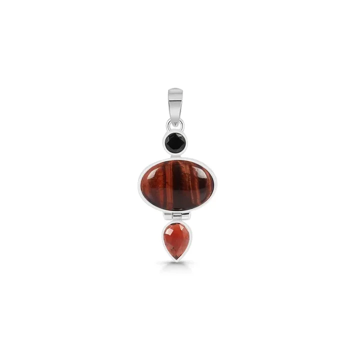 Red Tiger Eye Pendant-(RTE-P-31.)
