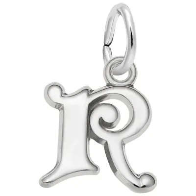 Rembrandt “R” Initial Charm in Sterling Silver