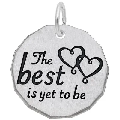 Rembrandt The Best Is Yet To Be Charm in Sterling Silver