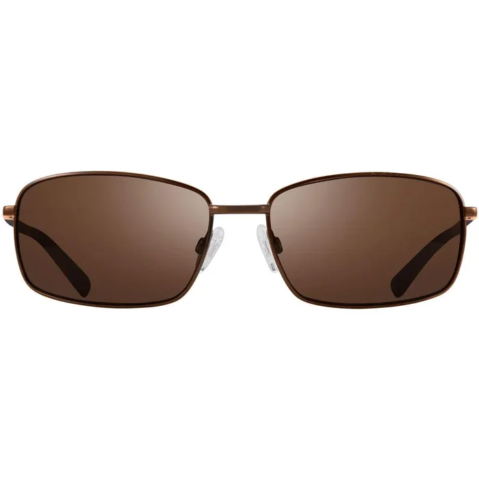 Revo Men’s Sunglasses – Brown Small Rectangle Stainless Steel Frame | 1079 02 BR