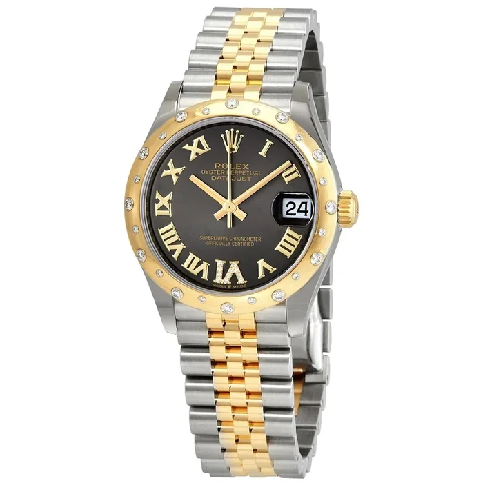 Rolex Datejust 31 Dark Grey Dial Automatic Ladies Steel and 18kt Yellow Gold Jubilee Watch 278343DGYDRJWatch
