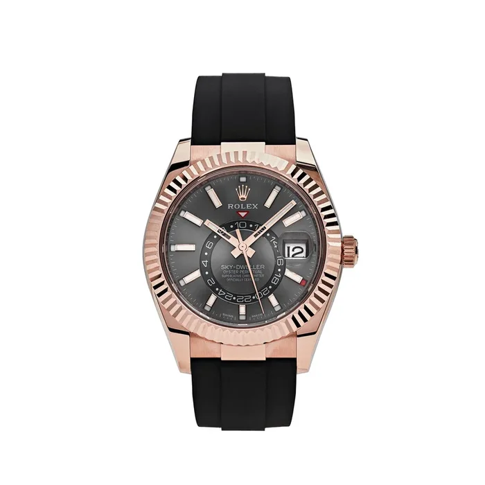 Rolex Sky-Dweller 326235 Rose Gold Rhodium DialLuxury Watch