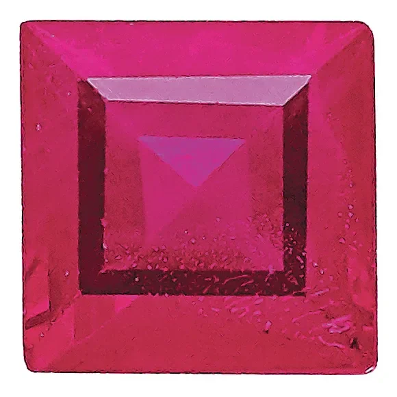 Ruby A Quality 1.5mm Square Step-Cut