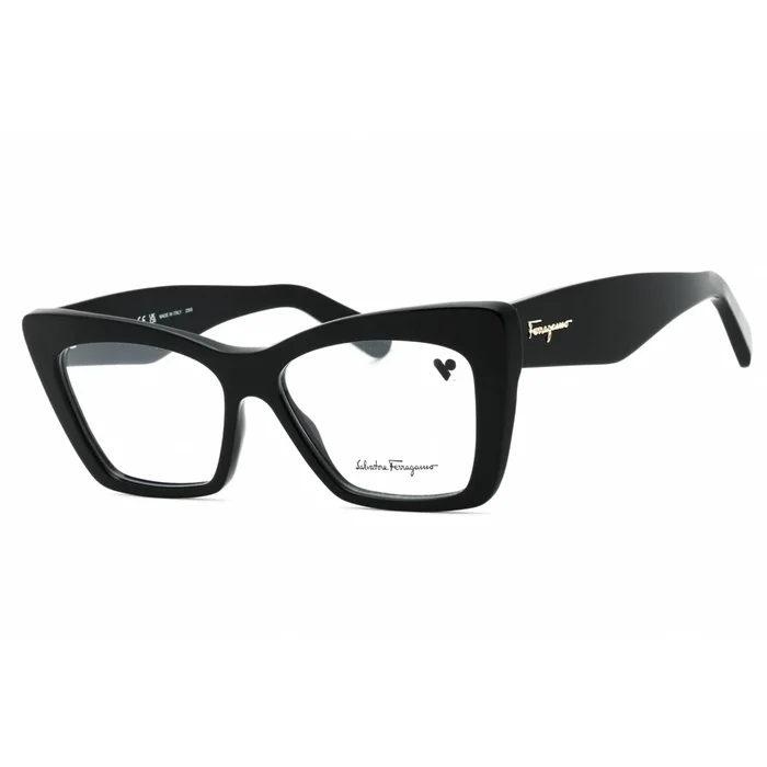 Salvatore Ferragamo Women’s Eyeglasses – Black Cat Eye Acetate Frame | SF2865 001
