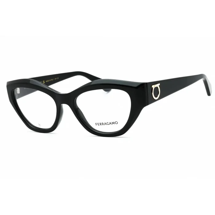 Salvatore Ferragamo Women’s Eyeglasses – Black Full Rim Cat Eye Frame | SF2982 001