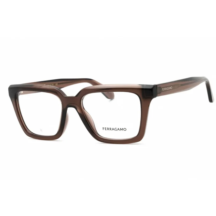 Salvatore Ferragamo Women’s Eyeglasses – Transparent Dark Brown Full Rim | SF2985 207
