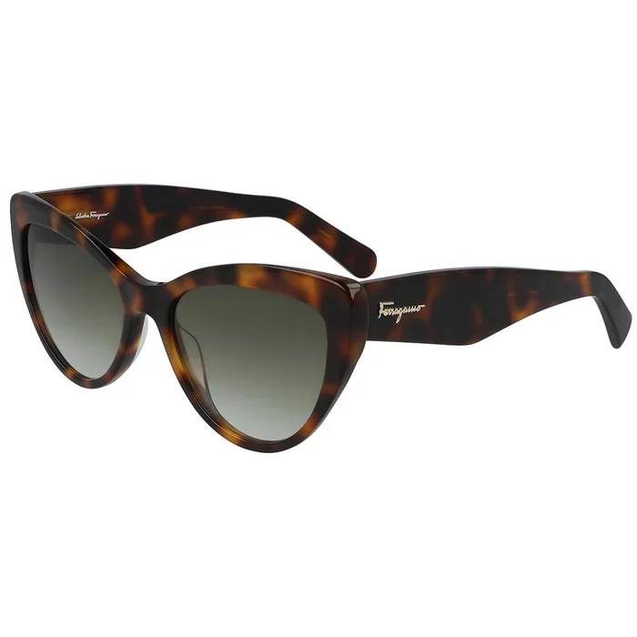 Salvatore Ferragamo Women’s Sunglasses – Green Gradient Lens Cat Eye | SF930S 238
