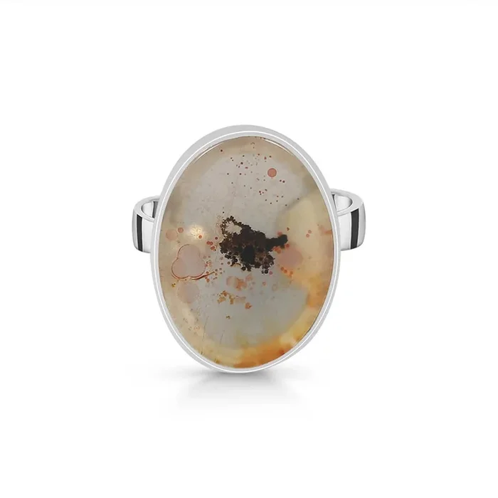 Scenic Agate Adjustable Ring-(SCA-R-17.)