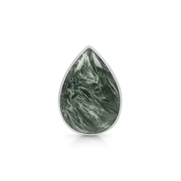 Seraphinite Adjustable Ring-(SER-R-1.)