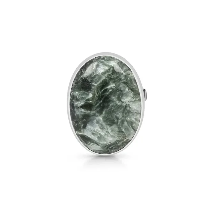 Seraphinite Adjustable Ring-(SER-R-23.)