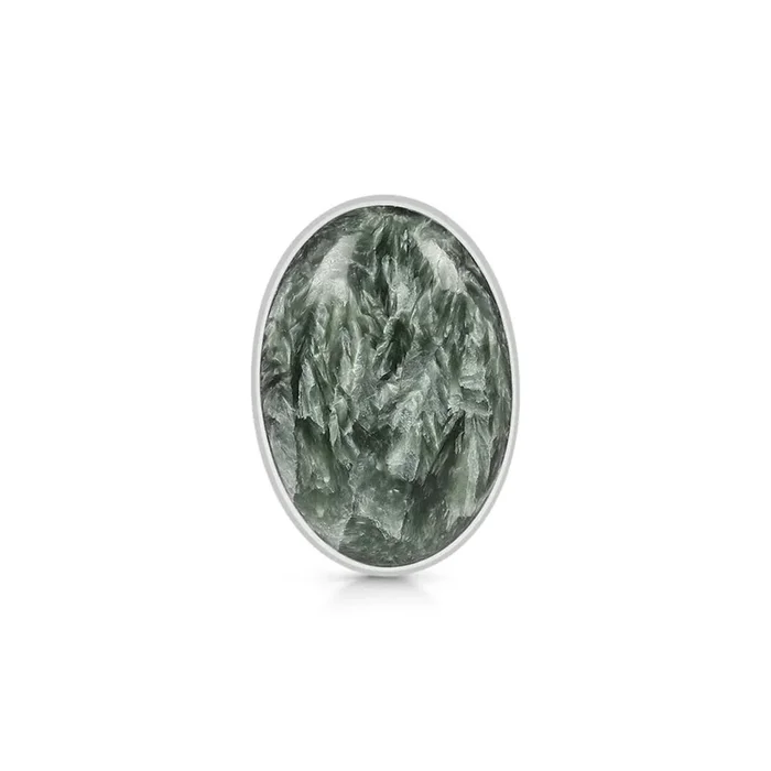 Seraphinite Adjustable Ring-(SER-R-25.)