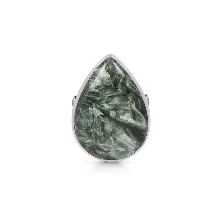 Seraphinite Adjustable Ring-(SER-R-7.)