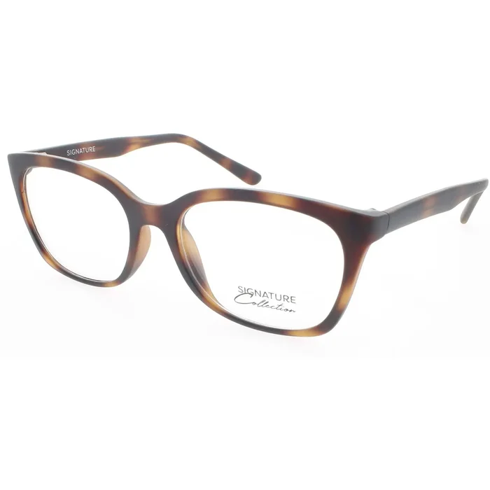 Signature Unisex Eyeglasses – Matte Tortoise Rectangular Frame | S7005 MatteTort 54
