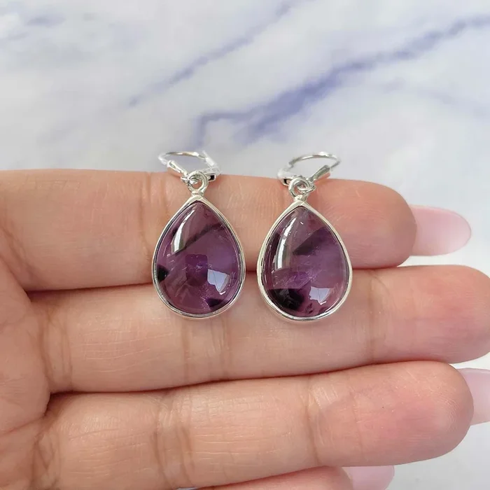 Star Amethyst Earring-(STA-E-12.)