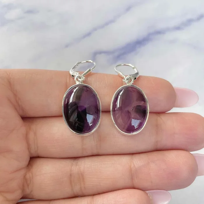 Star Amethyst Earring-(STA-E-13.)