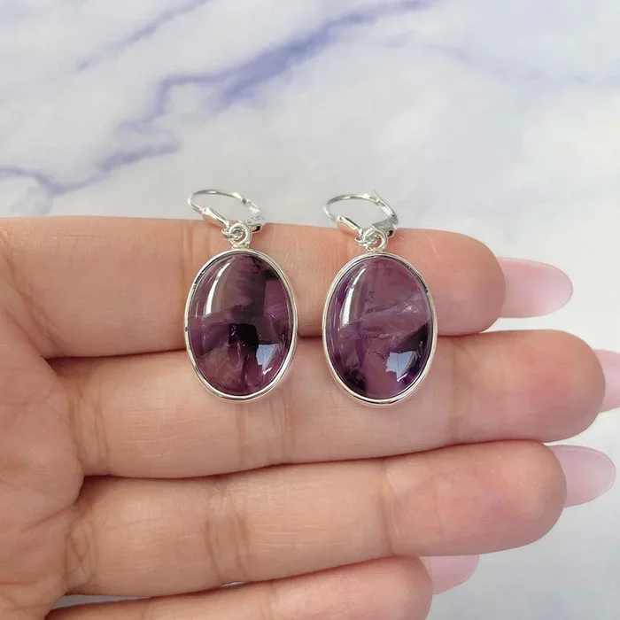 Star Amethyst Earring-(STA-E-8.)
