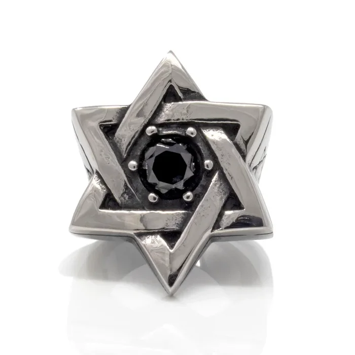 Star of David Stainless Steel Ring