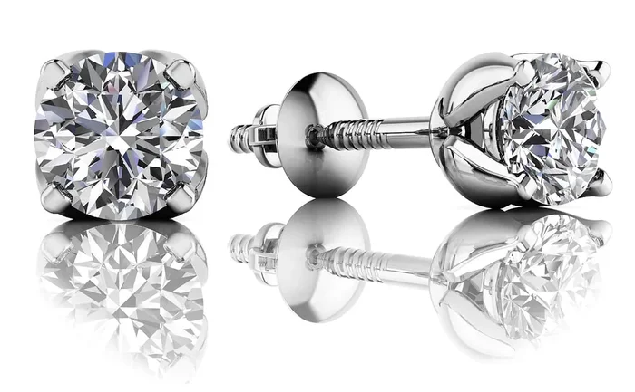 Stunning Tulip Lab-Grown Diamond Stud Earrings with 1.50 ct.(finished) 5.7mmWatch