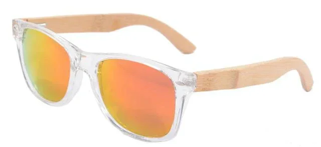 Sunglasses Polarized with Wooden Bamboo Frames Polarized
