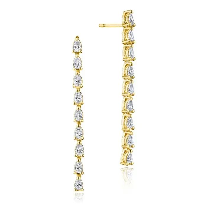 Tacori Stilla – Pear Diamond Drop Earrings