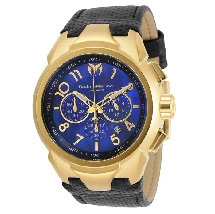 Technomarine Sea Men’s 48mm Blue Mother of Pearl Chronograph Watch TM-718005