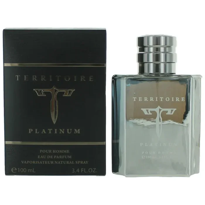 Territoire Platinum by YZY, 3.4 oz Eau De Parfum Spray for Men