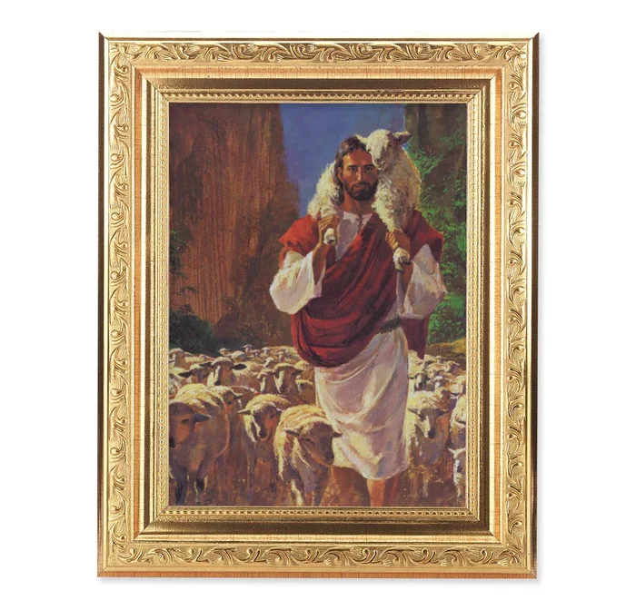 The Good Shepherd Picture Framed Wall Art Decor Medium