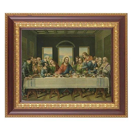 The Last Supper Picture Framed Wall Art Decor, Large Frame