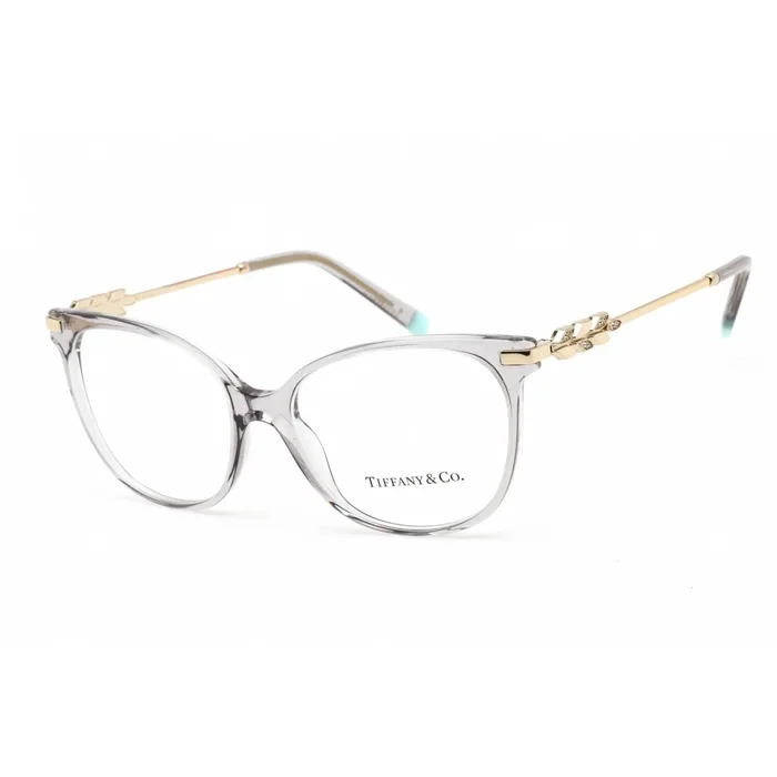 Tiffany Women’s Eyeglasses – Crystal Grey Plastic Cat Eye Shape Frame | 0TF2220B 8270