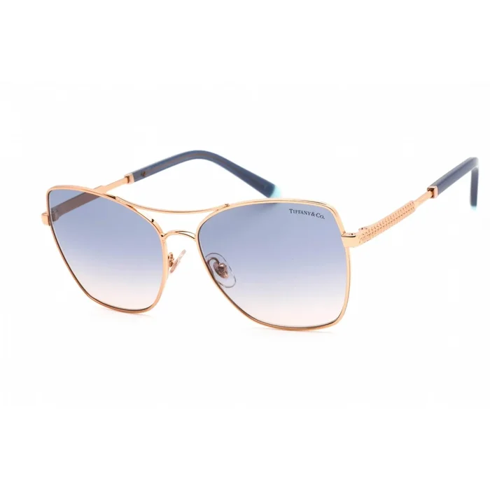 Tiffany Women’s Sunglasses – Full Rim Rose Gold Metal Cat Eye Frame | 0TF3084 610516