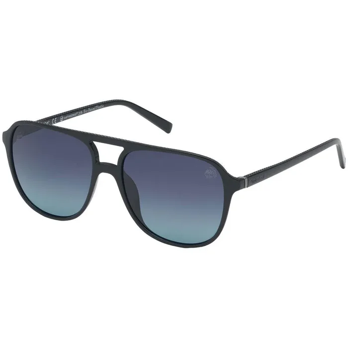 Timberland Men’s Sunglasses – Smoke Polarized Lens Pilot Shape Frame | TB9190 5801D