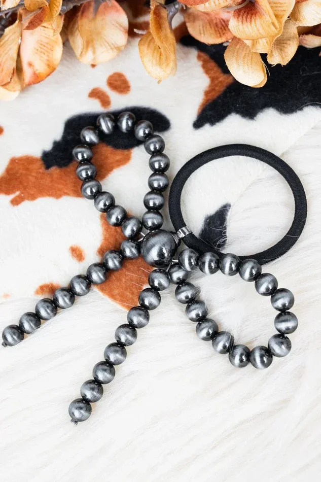 TIPI Silver Pearl Katy Coquette Hair Tie