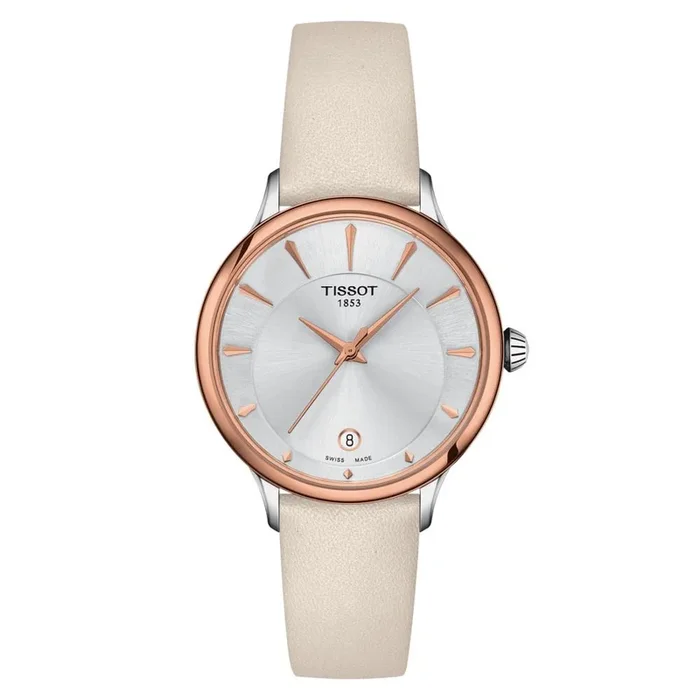 Tissot Women ODACI-T Round Silver Watches