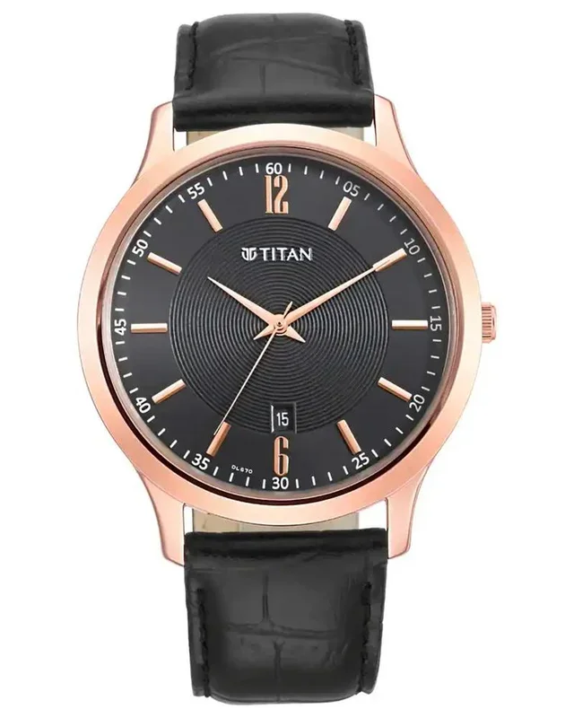 Titan Men GENTS KARISHMA Round Black Watches