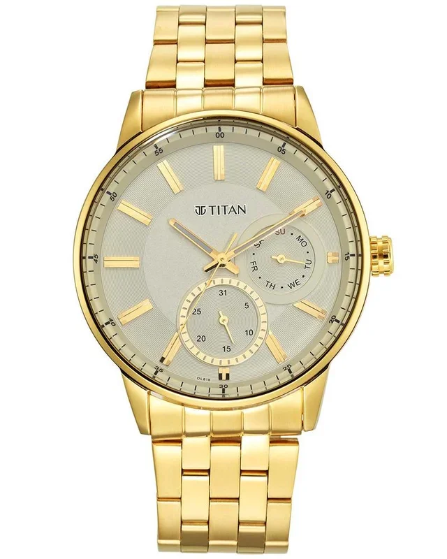 Titan Men REGALIA [OPULENT Round Silver Watches
