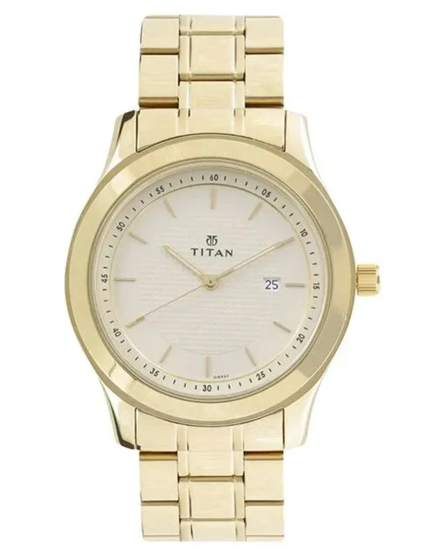 Titan Men REGALIA Round White Watches