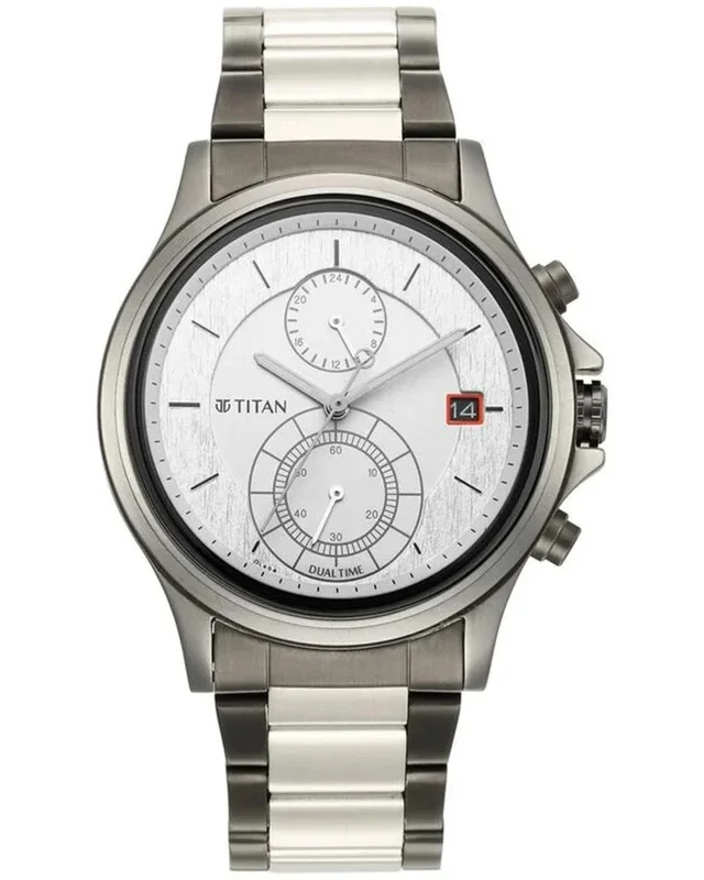 Titan Men WORKWEAR Round Silver Watches